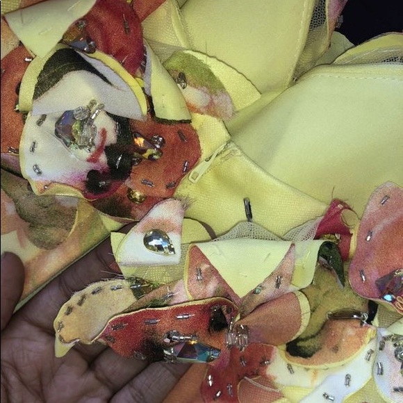 Flower Ballgown Prom Dress - Picture 4 of 5